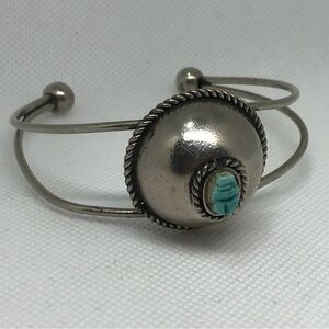 Sterling Silver and Turquoise Women's Cuff Bracelet